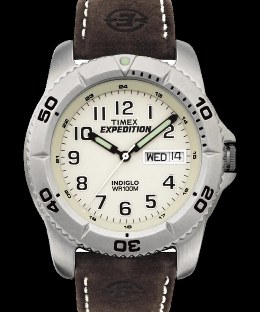 Timex Leather*Expedition Traditional 40mm Leather Strap Watch
