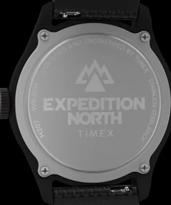Timex Black Watches*Expedition Traprock 43mm Eco-Friendly Fabric Strap Watch