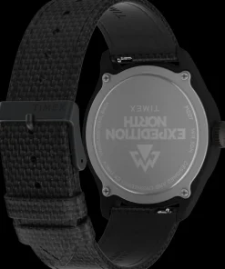 Timex Black Watches*Expedition Traprock 43mm Eco-Friendly Fabric Strap Watch