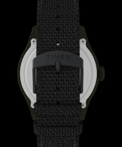 Timex Black Watches*Expedition Traprock 43mm Recycled Fabric Strap Watch