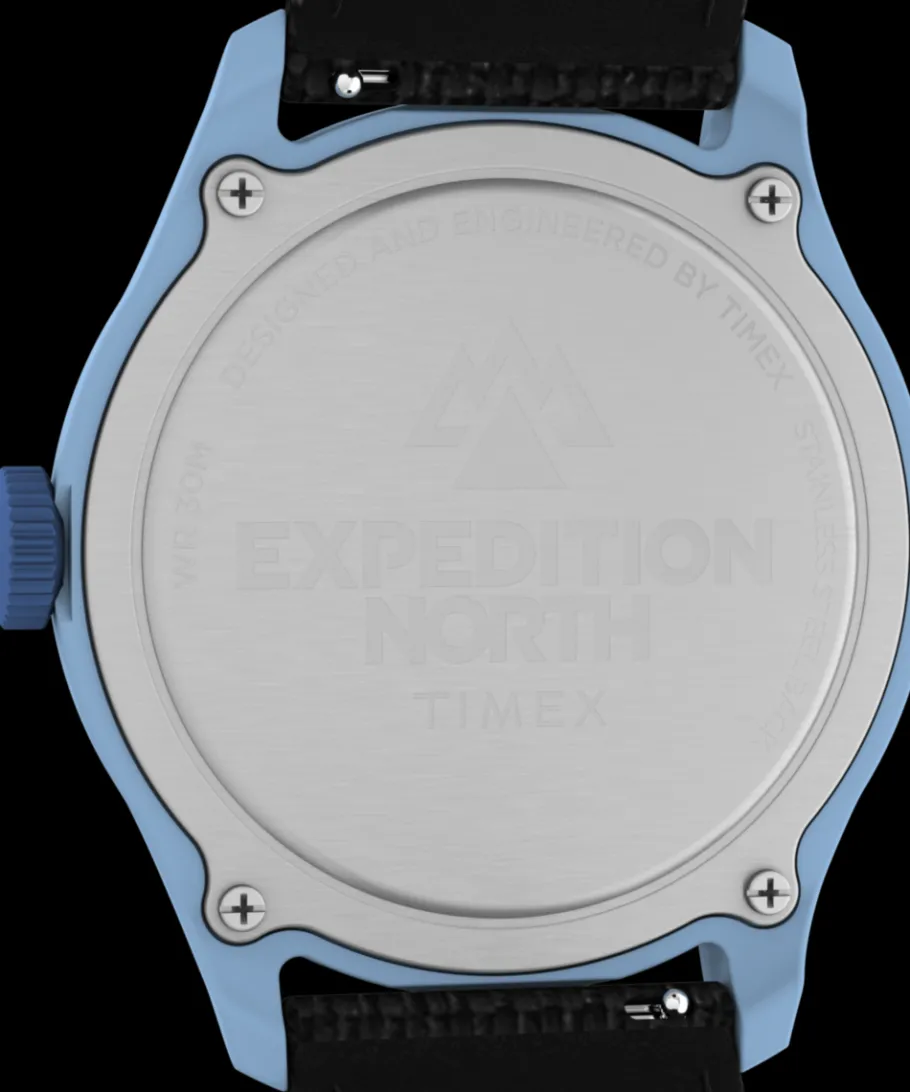 Timex Black Watches*Expedition Traprock 43mm Recycled Fabric Strap Watch
