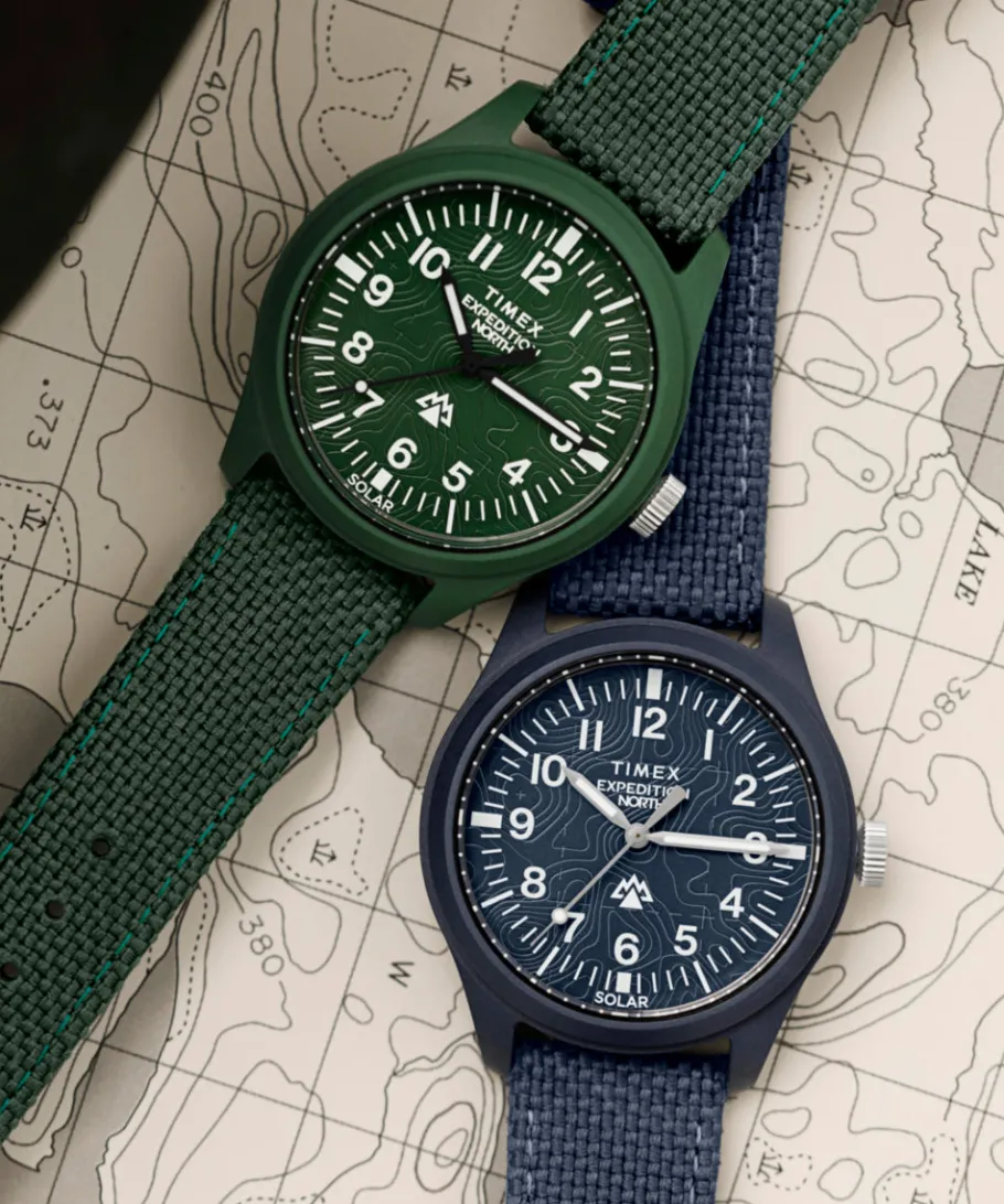 Timex Father's Day Gifts*Expedition Traprock Solar 40mm Eco-friendly Strap Watch