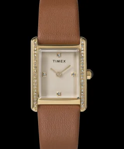 Women Timex Small*Hailey 24mm Leather Strap Watch