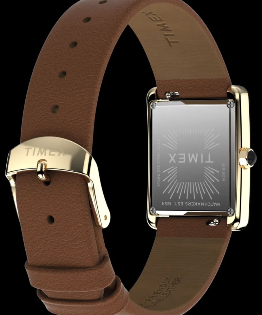Women Timex Small*Hailey 24mm Leather Strap Watch