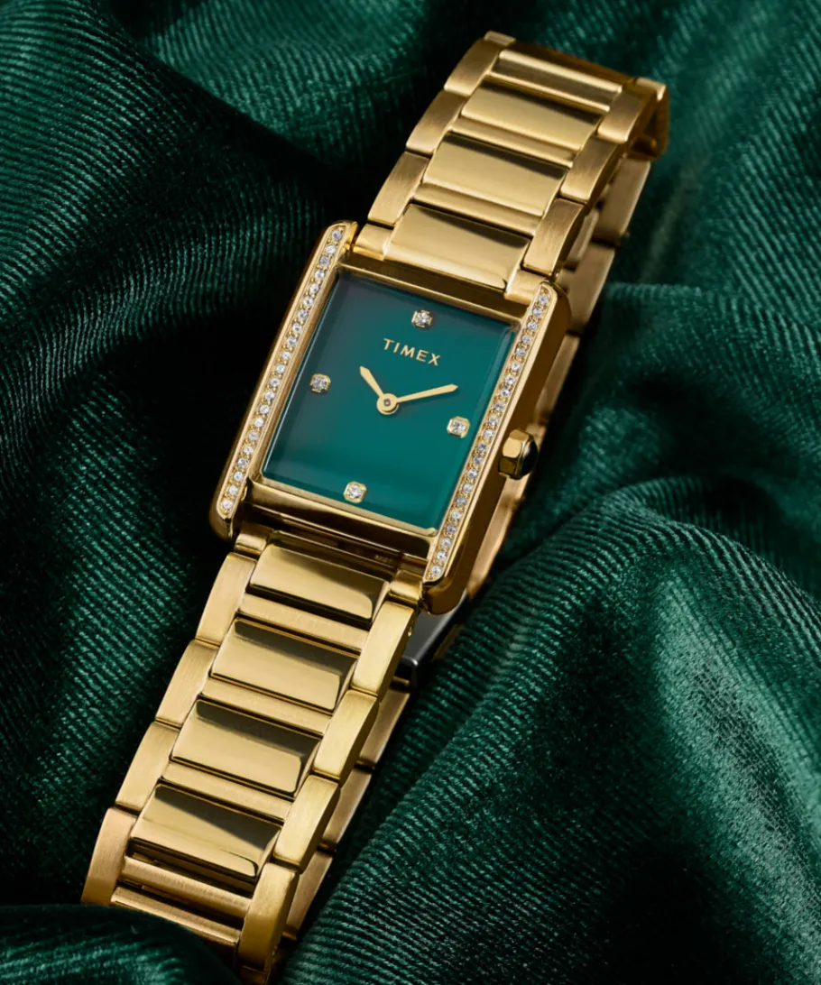 Women Timex Small|Gold-tone*Hailey 24mm Stainless Steel Bracelet Watch
