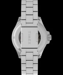Timex Stainless Steel|Automatic*Harborside Coast Automatic 43mm Stainless Steel Bracelet Watch