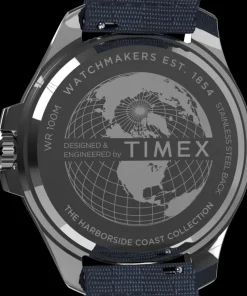 Timex Diver Inspired*Harborside Coast 44mm Recycled Fabric Strap Watch