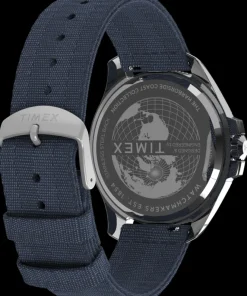 Timex Diver Inspired*Harborside Coast 44mm Recycled Fabric Strap Watch