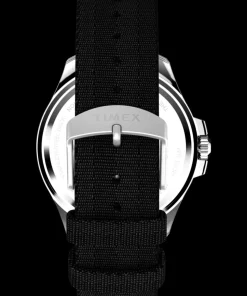 Timex Diver Inspired|Black Watches*Harborside Coast 44mm Recycled Fabric Strap Watch