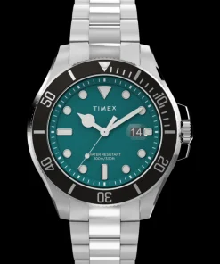 Timex Stainless Steel|Diver Inspired*Harborside Coast 43mm Stainless Steel Bracelet Watch