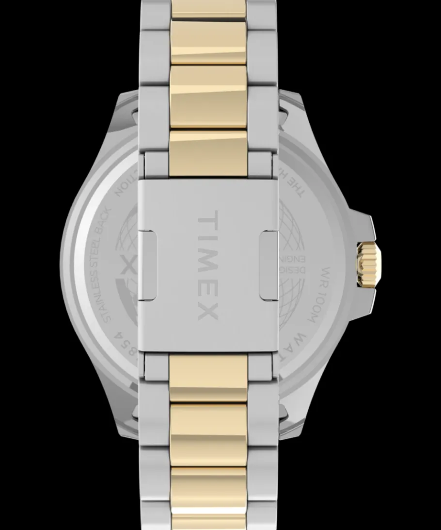 Timex Stainless Steel|Diver Inspired*Harborside Coast 43mm Stainless Steel Bracelet Watch