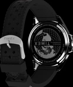 Timex Diver Inspired*Harborside Coast 43mm Synthetic Rubber Strap Watch