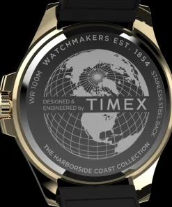 Timex Diver Inspired*Harborside Coast 44mm Synthetic Rubber Strap Watch