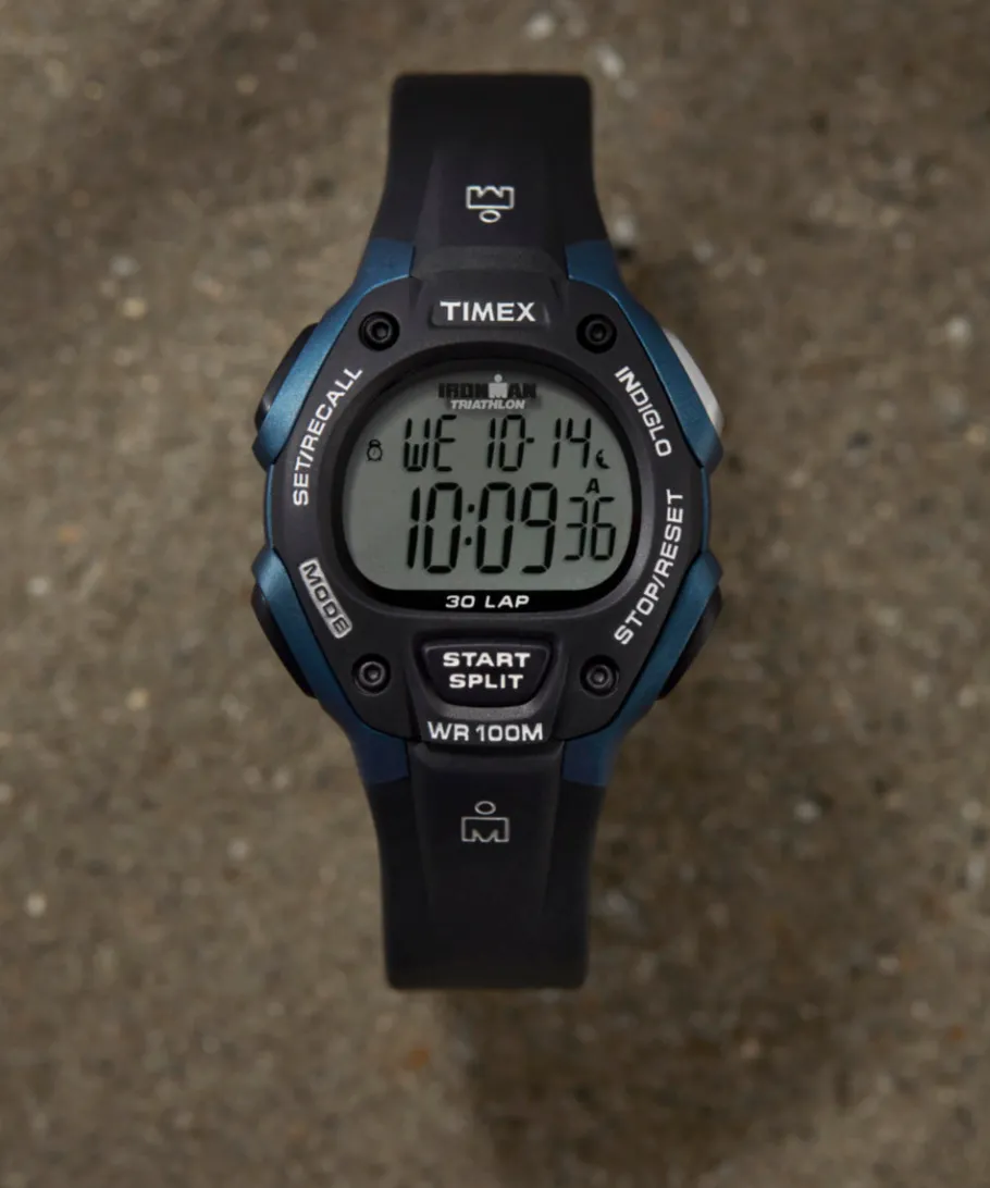 Timex Digital|Chronograph*IRONMAN Classic 30 Full-Size Resin Strap Watch