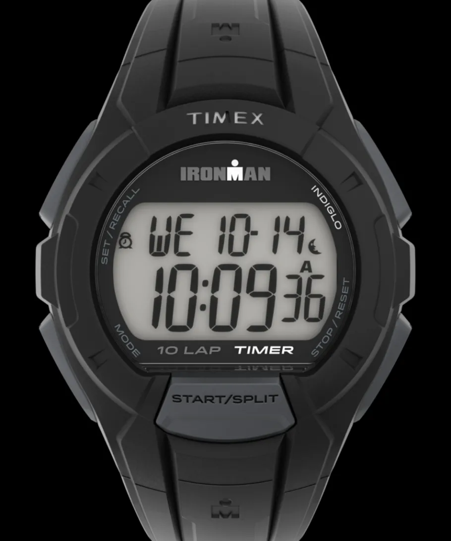 Timex Digital|Chronograph*IRONMAN Essential 10 Full-Size Resin Strap Watch
