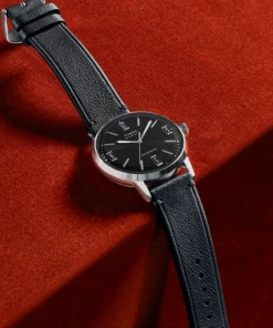 Timex Leather|Black Watches*Marlin® Automatic 40mm Leather Strap Watch