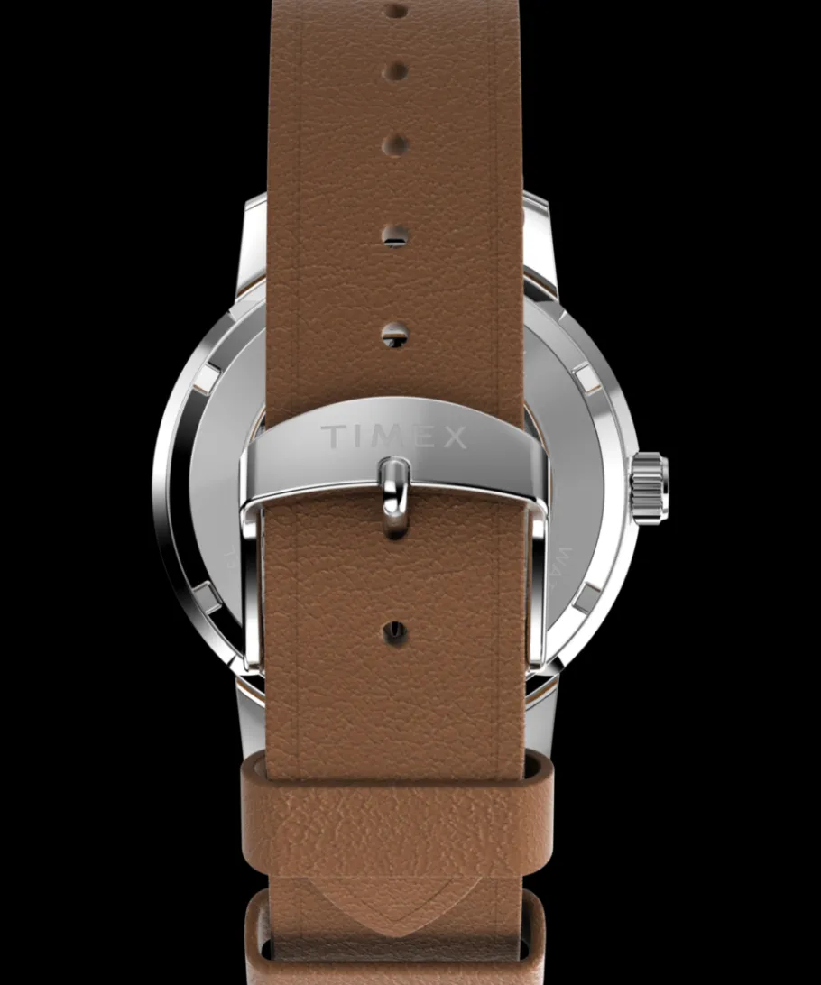 Timex Leather|Automatic*Marlin® Automatic 40mm Leather Strap Watch