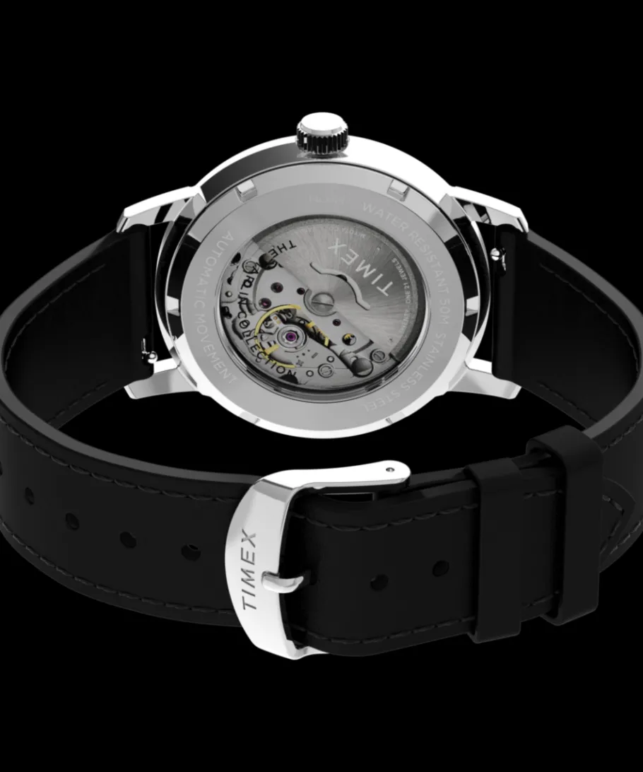 Timex Vintage|Leather*Marlin® Automatic 40mm Leather Strap Watch