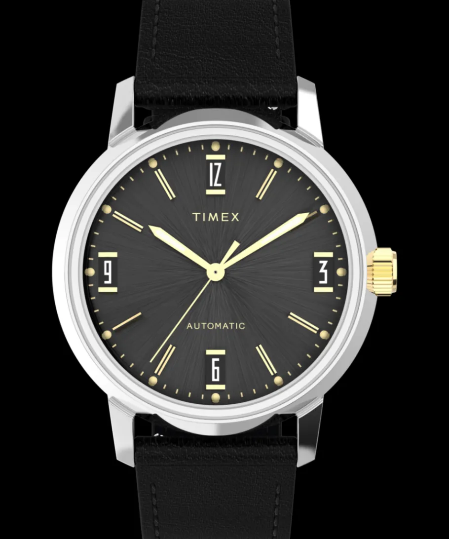 Timex Vintage|Leather*Marlin® Automatic 40mm Leather Strap Watch