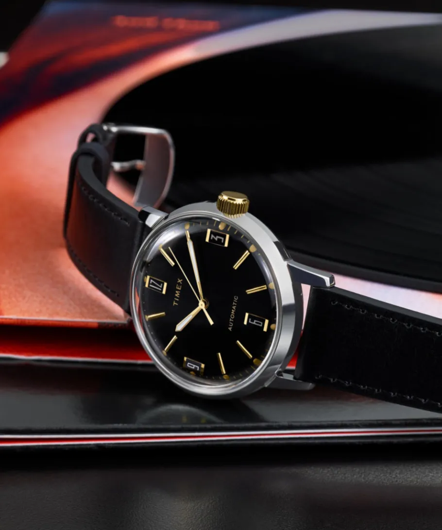 Timex Vintage|Leather*Marlin® Automatic 40mm Leather Strap Watch