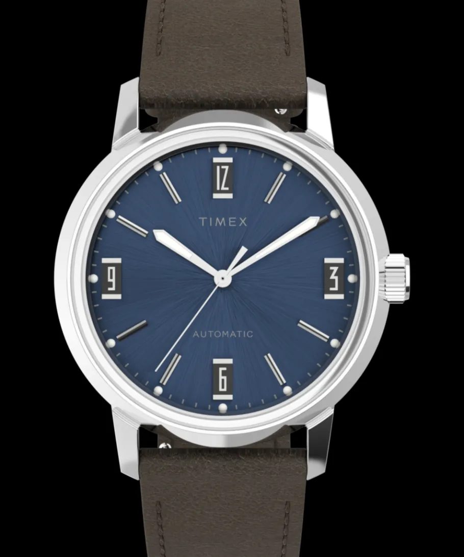 Timex Vintage|Leather*Marlin® Automatic 40mm Leather Strap Watch