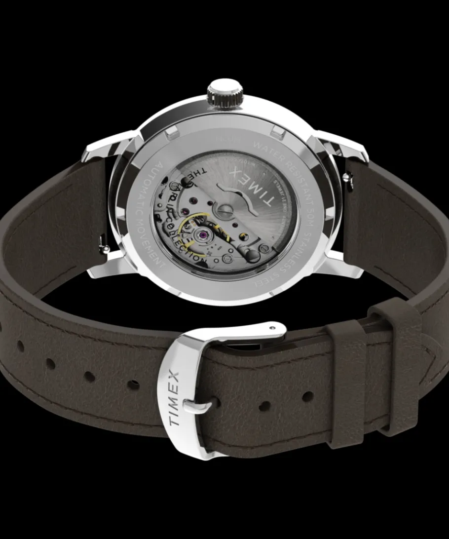 Timex Vintage|Leather*Marlin® Automatic 40mm Leather Strap Watch