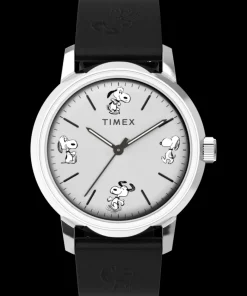 Timex Leather|Automatic*Marlin® Automatic x Peanuts Sketch 40mm Leather Strap Watch
