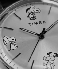 Timex Leather|Automatic*Marlin® Automatic x Peanuts Sketch 40mm Leather Strap Watch