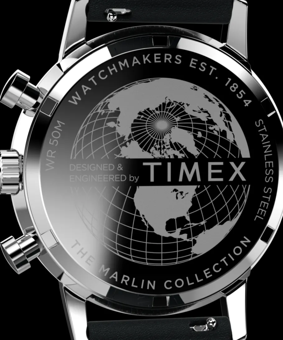 Timex Vintage|Chronograph*Marlin® Chronograph Tachymeter 40mm Leather Strap Watch
