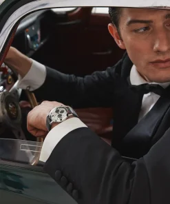 Timex Vintage|Chronograph*Marlin® Chronograph Tachymeter 40mm Leather Strap Watch