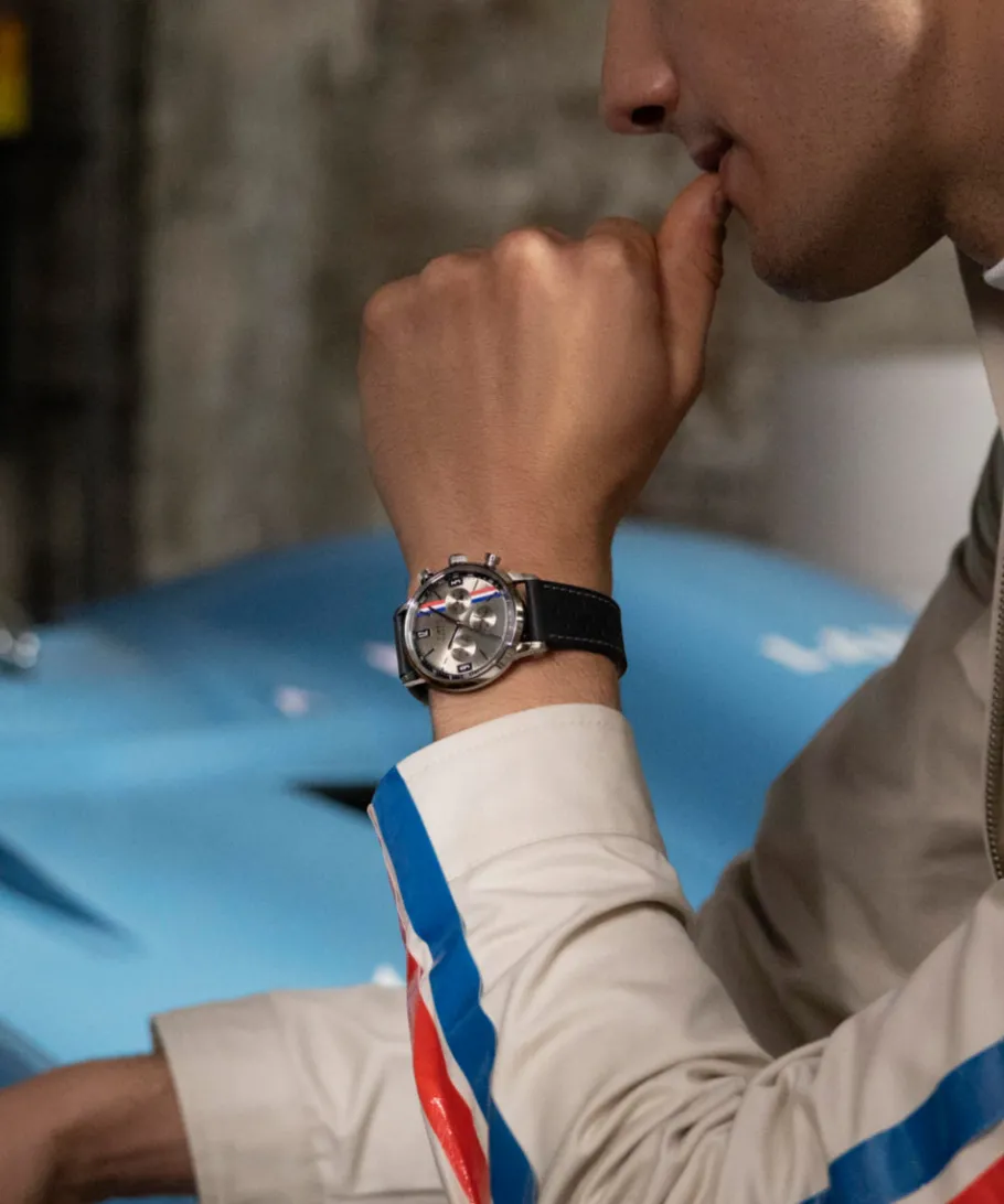 Timex Vintage|Leather*Marlin® Chronograph Tachymeter 40mm Leather Strap Watch