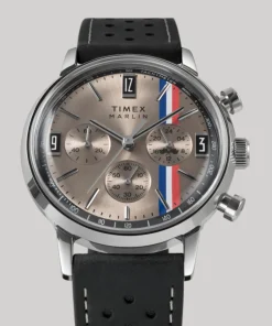 Timex Vintage|Leather*Marlin® Chronograph Tachymeter 40mm Leather Strap Watch