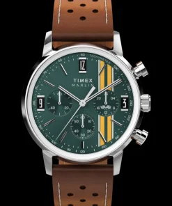 Timex Vintage|Leather*Marlin® Chronograph Tachymeter 40mm Leather Strap Watch