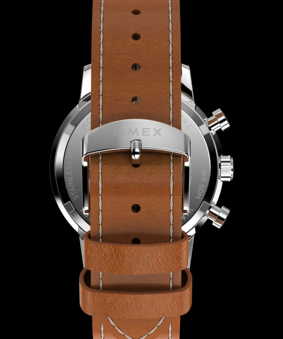Timex Vintage|Leather*Marlin® Chronograph Tachymeter 40mm Leather Strap Watch