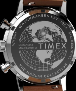 Timex Vintage|Leather*Marlin® Chronograph Tachymeter 40mm Leather Strap Watch