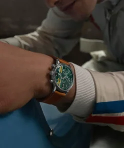 Timex Vintage|Leather*Marlin® Chronograph Tachymeter 40mm Leather Strap Watch