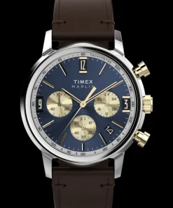 Timex Vintage|Leather*Marlin® Chronograph Tachymeter 40mm Leather Strap Watch