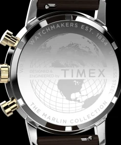 Timex Vintage|Leather*Marlin® Chronograph Tachymeter 40mm Leather Strap Watch
