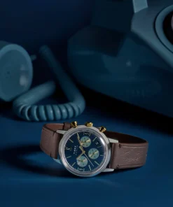 Timex Vintage|Leather*Marlin® Chronograph Tachymeter 40mm Leather Strap Watch