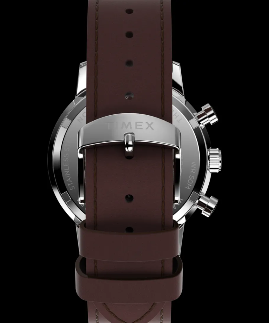 Timex Vintage|Leather*Marlin® Chronograph Tachymeter 40mm Leather Strap Watch