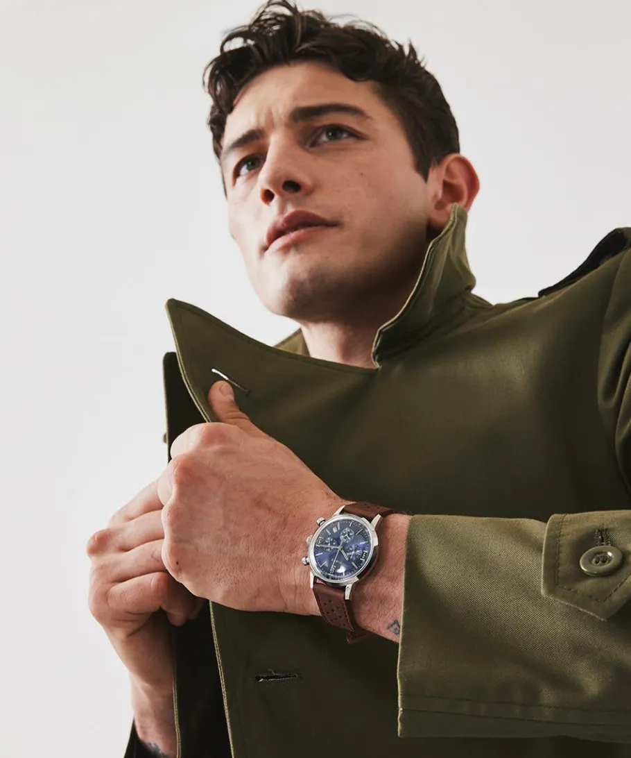 Timex Vintage|Leather*Marlin® Chronograph Tachymeter 40mm Leather Strap Watch
