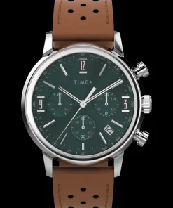 Timex Vintage|Leather*Marlin® Chronograph Tachymeter 40mm Leather Strap Watch