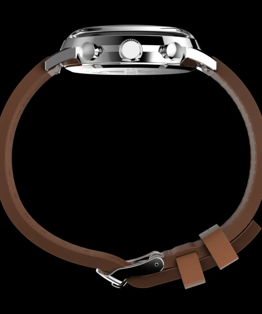 Timex Vintage|Leather*Marlin® Chronograph Tachymeter 40mm Leather Strap Watch
