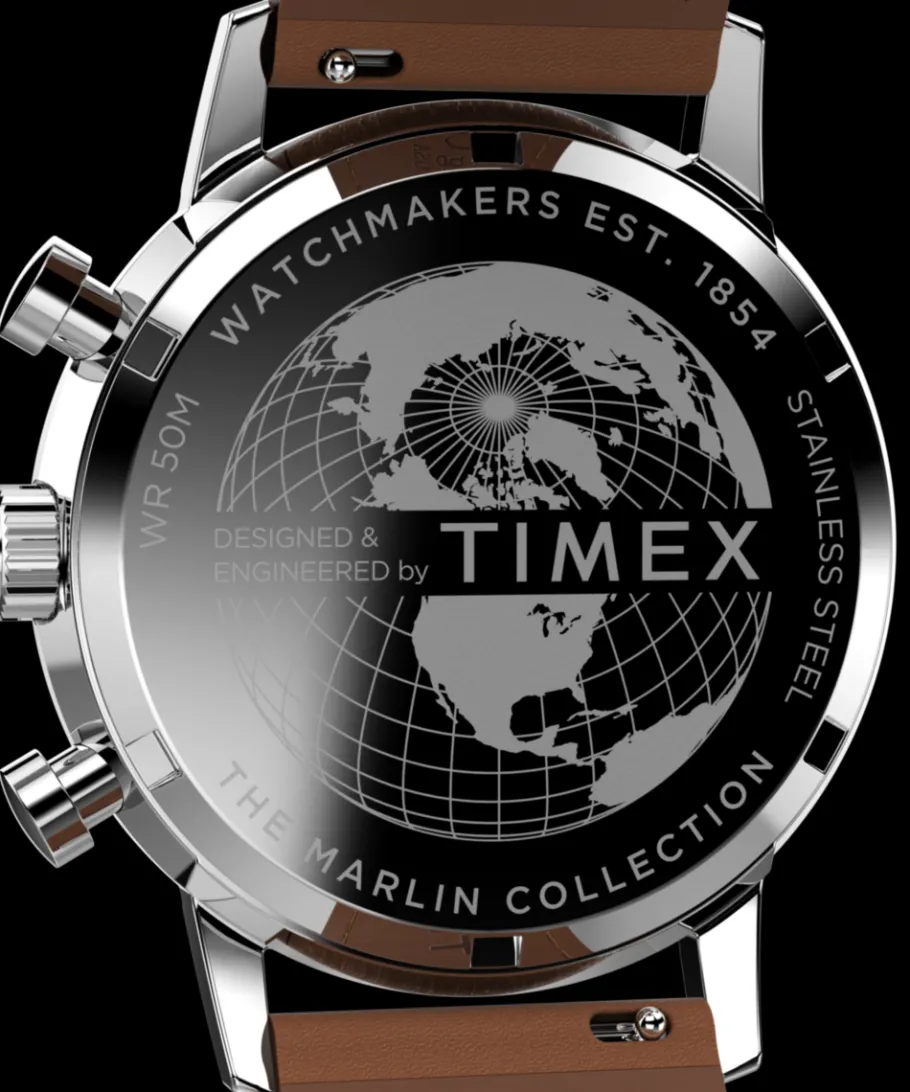 Timex Vintage|Leather*Marlin® Chronograph Tachymeter 40mm Leather Strap Watch