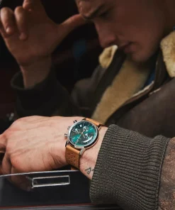 Timex Vintage|Leather*Marlin® Chronograph Tachymeter 40mm Leather Strap Watch
