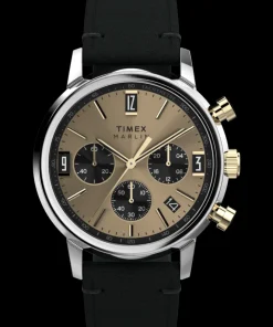 Timex Vintage|Leather*Marlin® Chronograph Tachymeter 40mm Leather Strap Watch