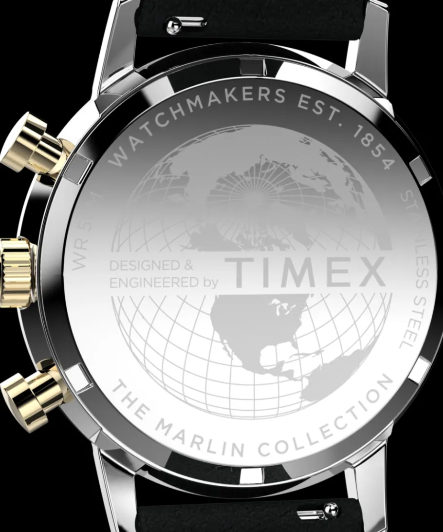 Timex Vintage|Leather*Marlin® Chronograph Tachymeter 40mm Leather Strap Watch