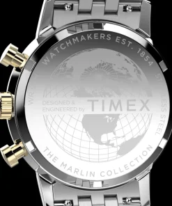 Timex Vintage|Stainless Steel*Marlin® Chronograph Tachymeter 40mm Stainless Steel Bracelet Watch