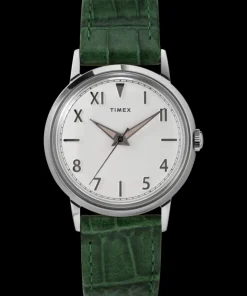 Timex Vintage|Leather*Marlin® Hand-Wound California Dial 34mm Leather Strap Watch