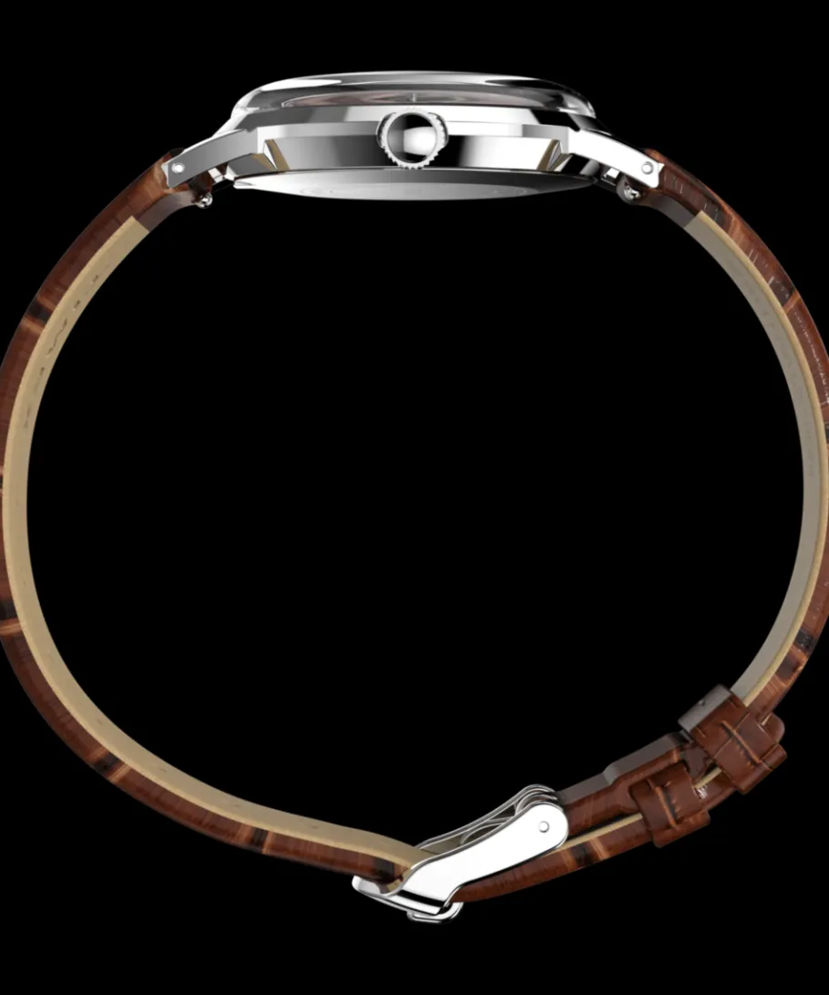 Timex Vintage|Leather*Marlin® Hand-Wound 34mm Leather Strap Watch